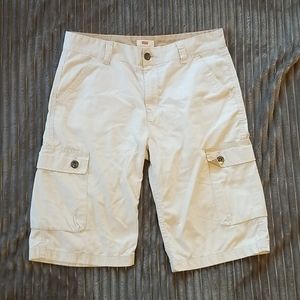 White Levi Cargo Shorts